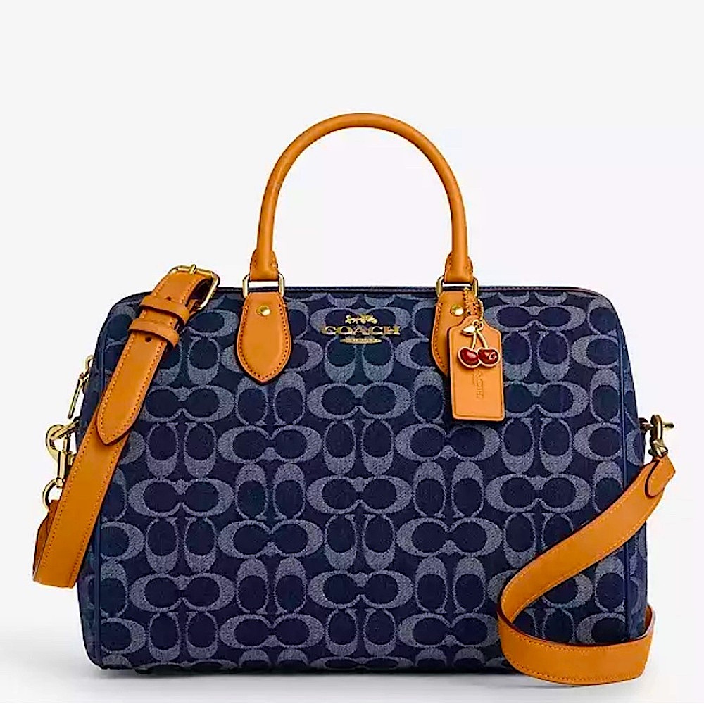 Coach Rowan Large Satchel Bag In Signature Canvas